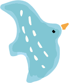 青い鳥のイラスト